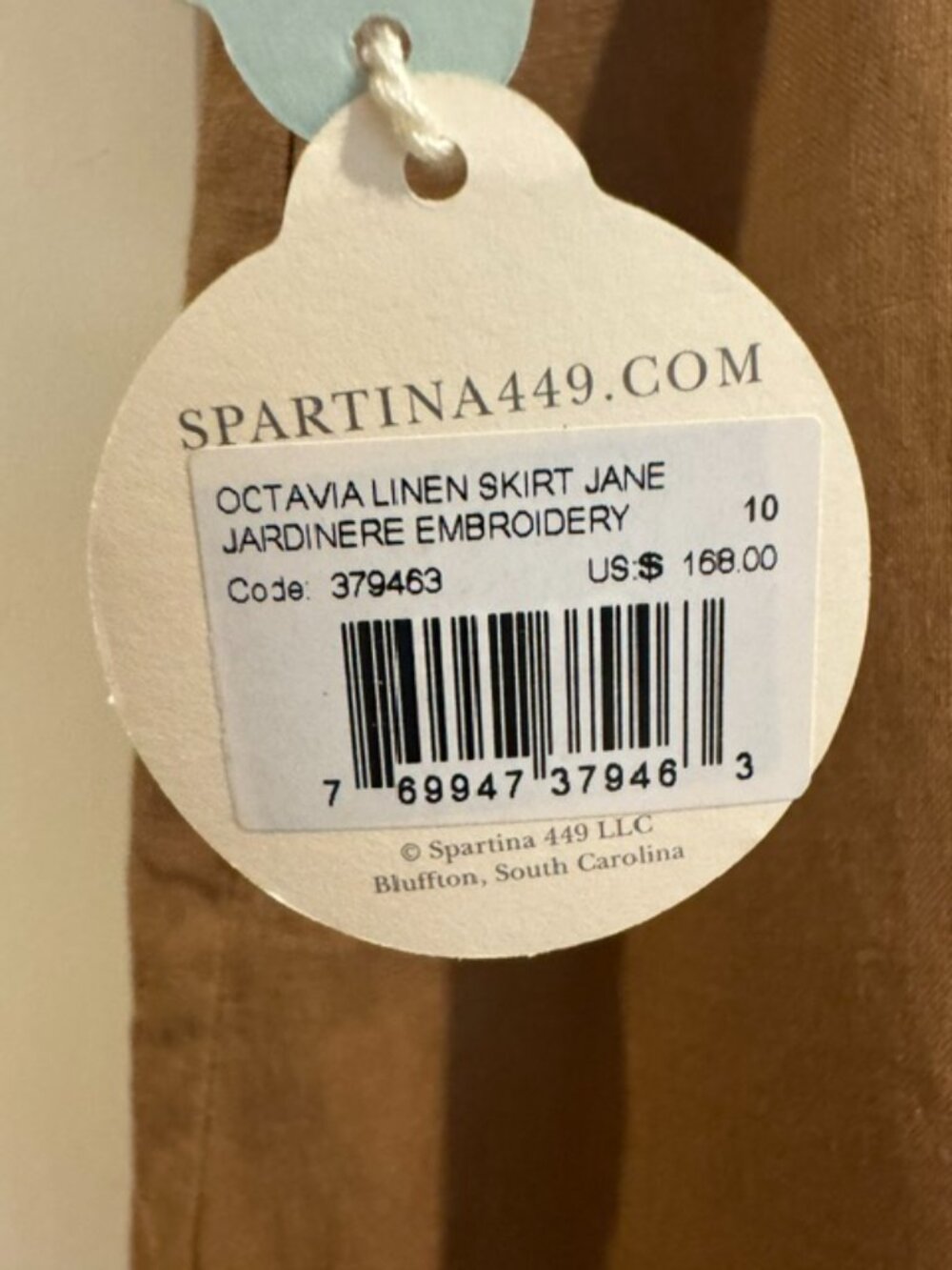 NWT Spartina 449 Octavia Skirt Jane Jardinere Embroidery Size 10 - Picture 9 of 11